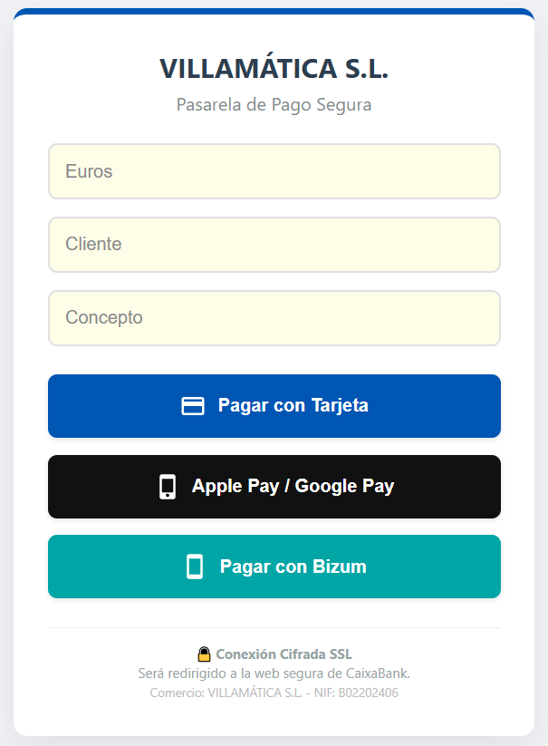 Pasarela de pago virtual